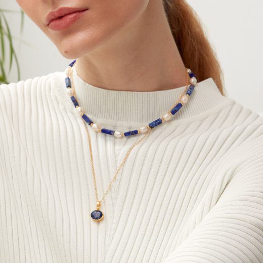 Sapphire pendant necklace by Ottoman Hands 